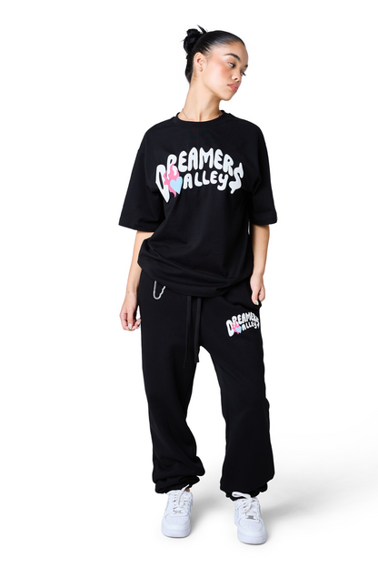dreamers valley jogger- black