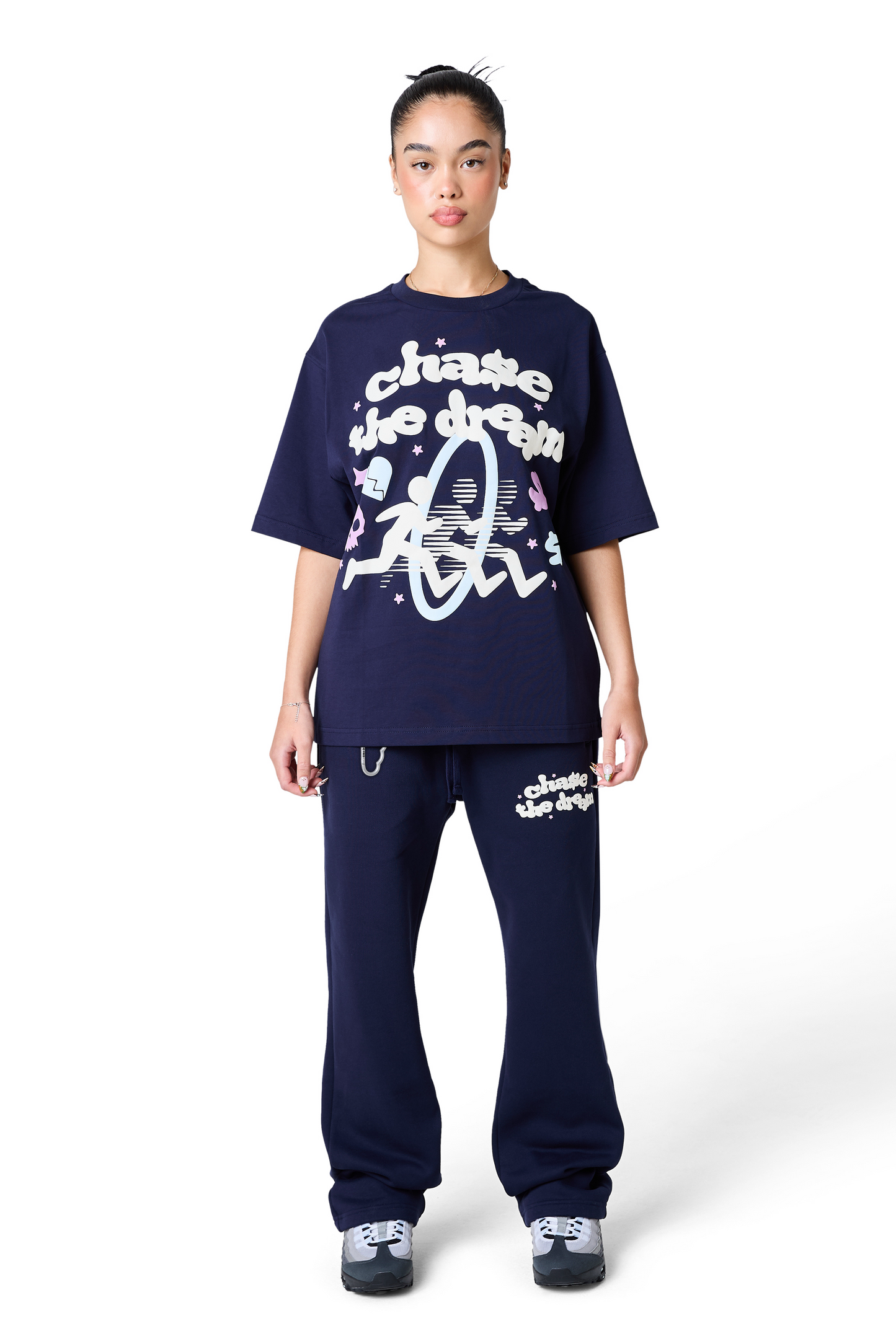 chase the dream tee- ebony blue