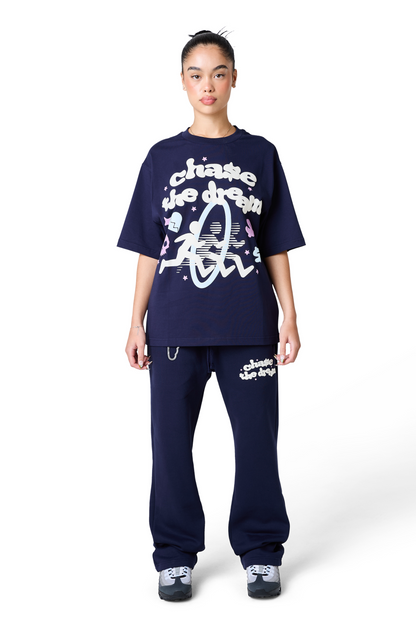 chase the dream tee- ebony blue