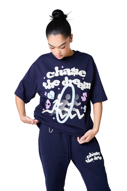 chase the dream tee- ebony blue