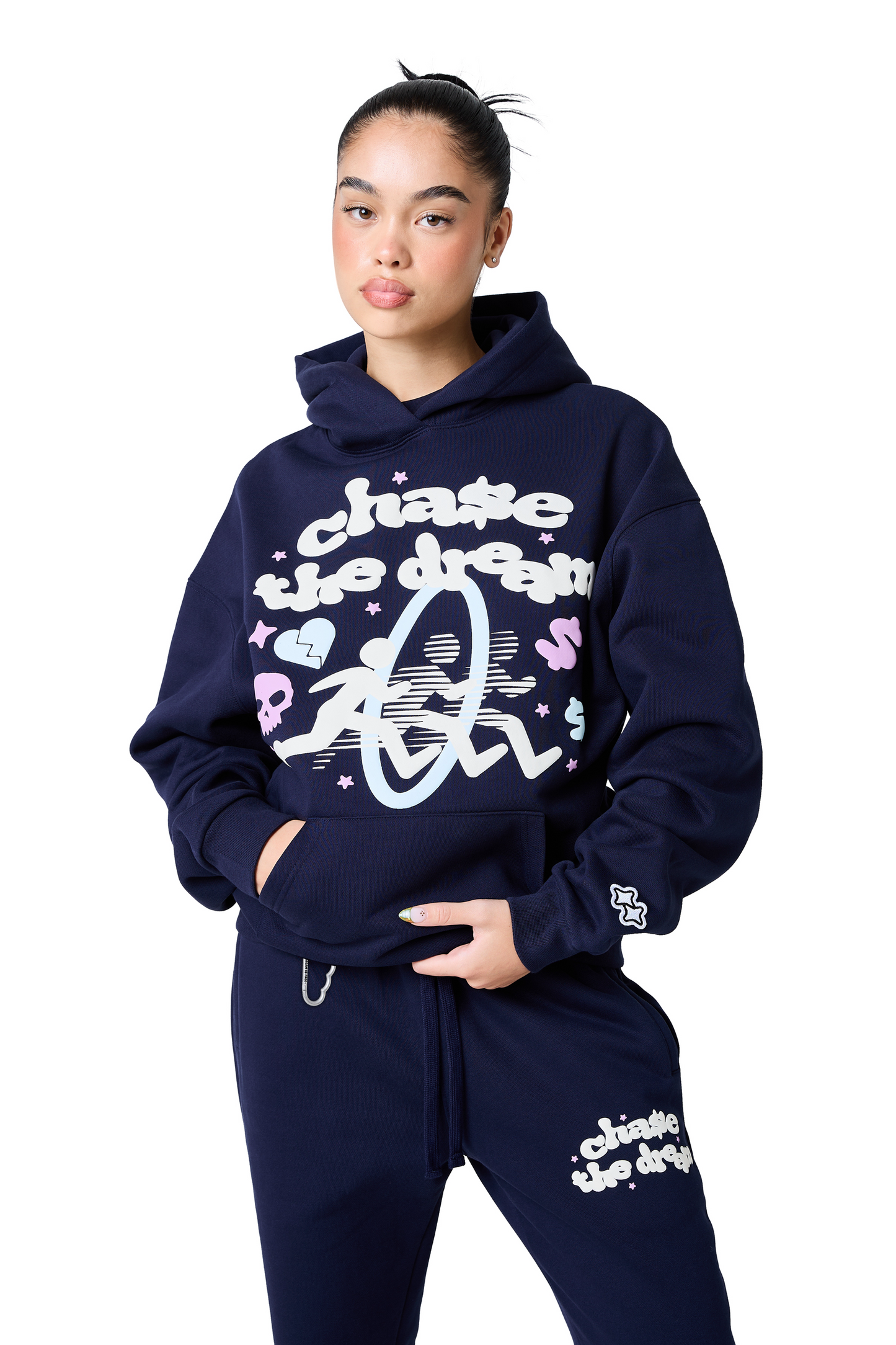 chase the dream hood - ebony blue