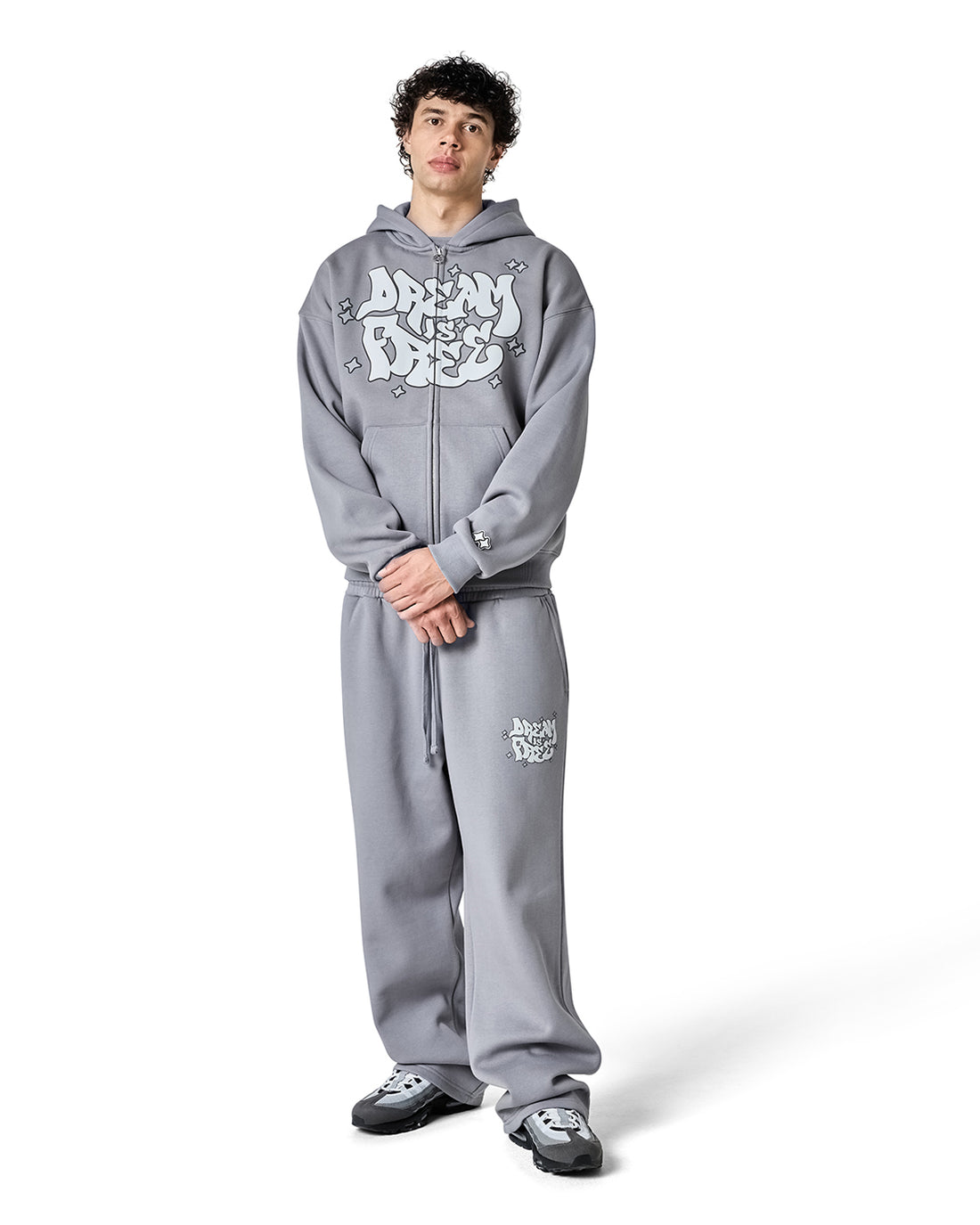 Dream Wave Full Zip Hood - Moon Grey