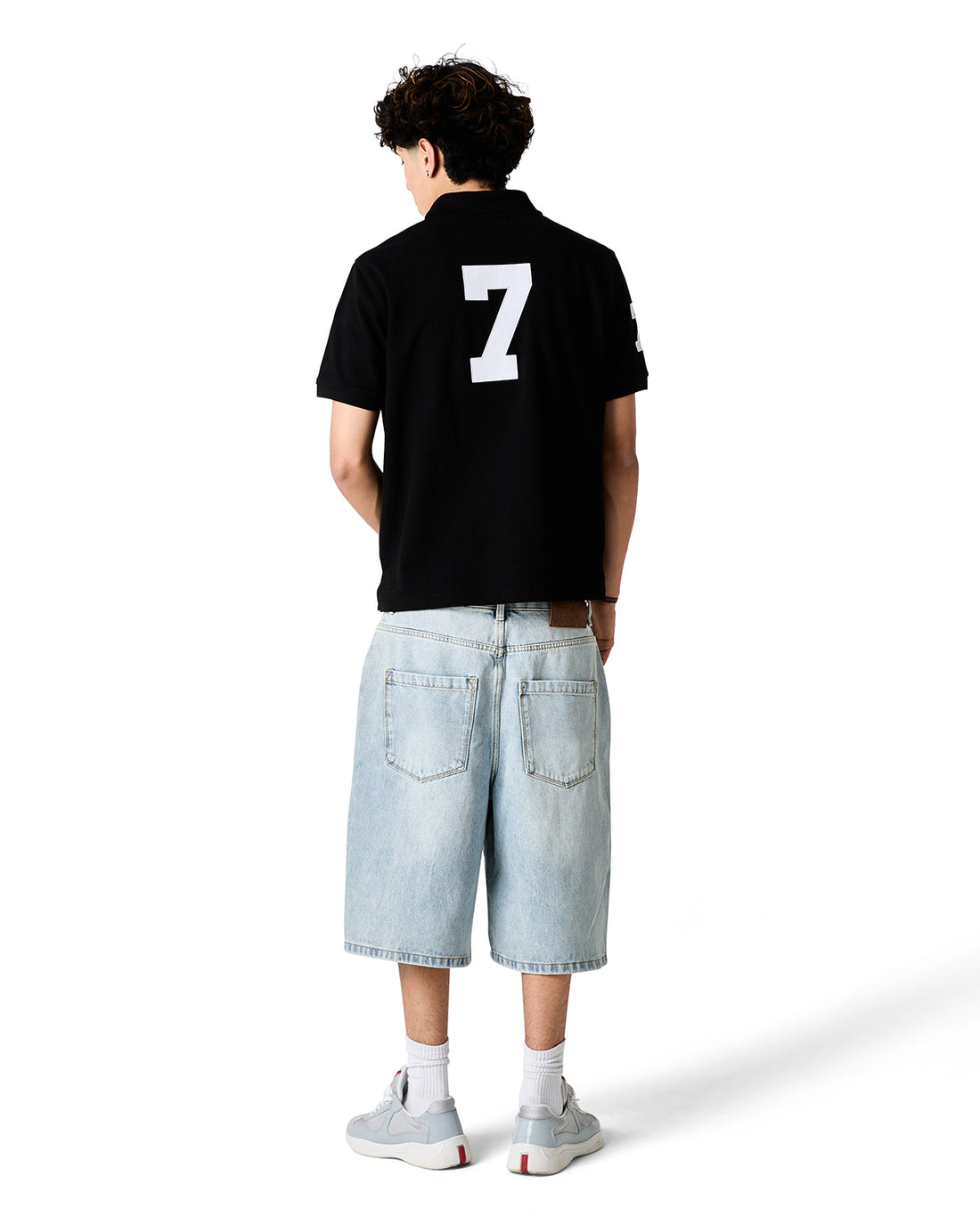 Script Polo Shirt - Black