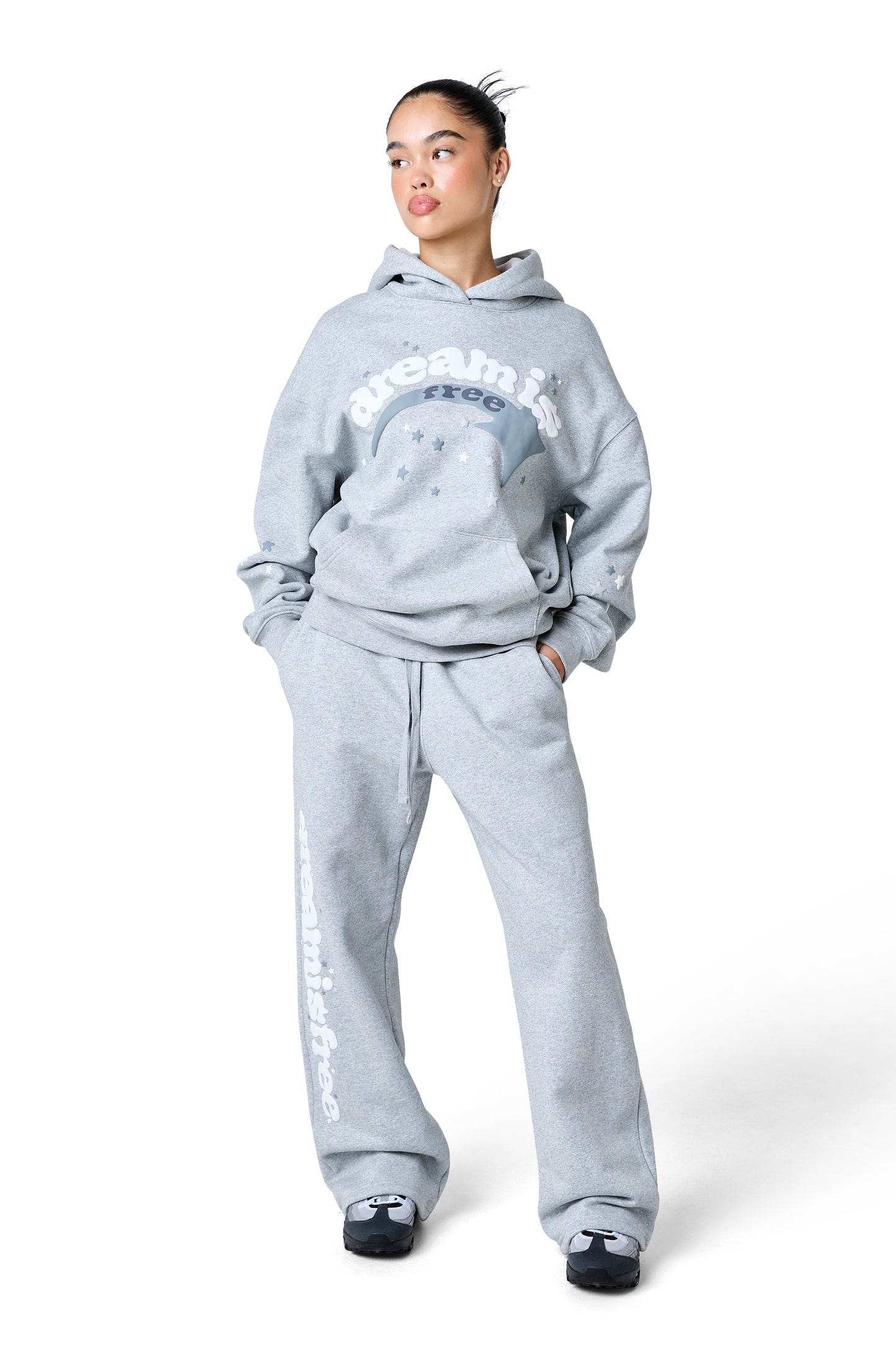 shooter hood - grey marl