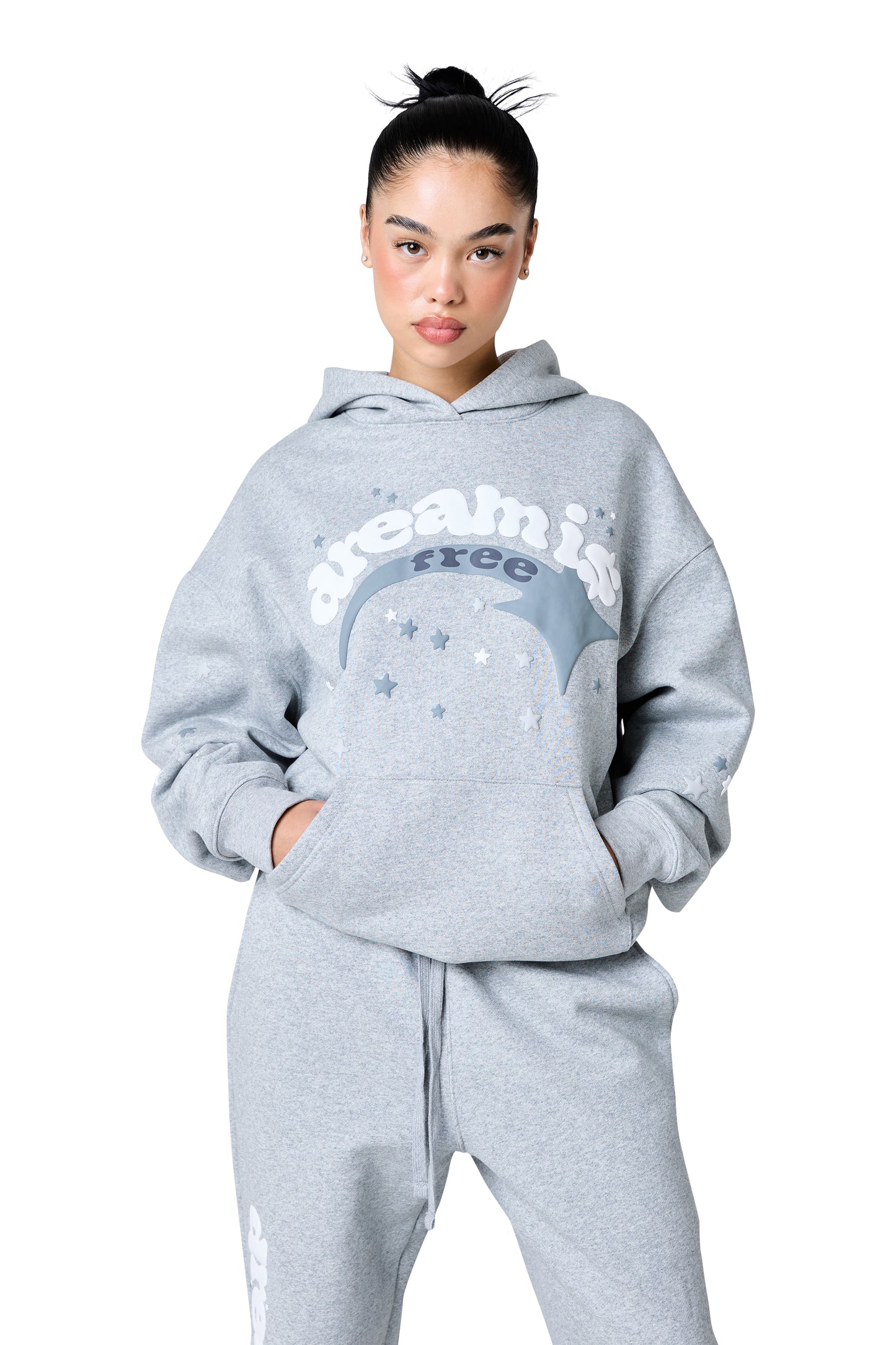 shooter hood - grey marl