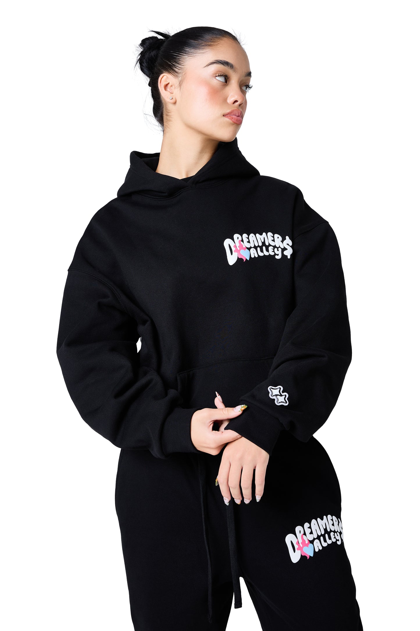 dreamers valley hood - black