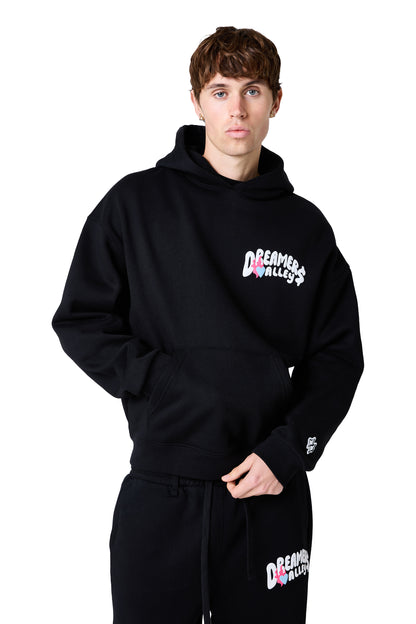dreamers valley hood - black