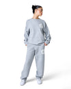 Brushed Knit Trousers - Grey Marl