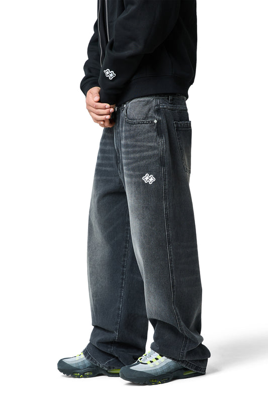 errands jean - faded black denim