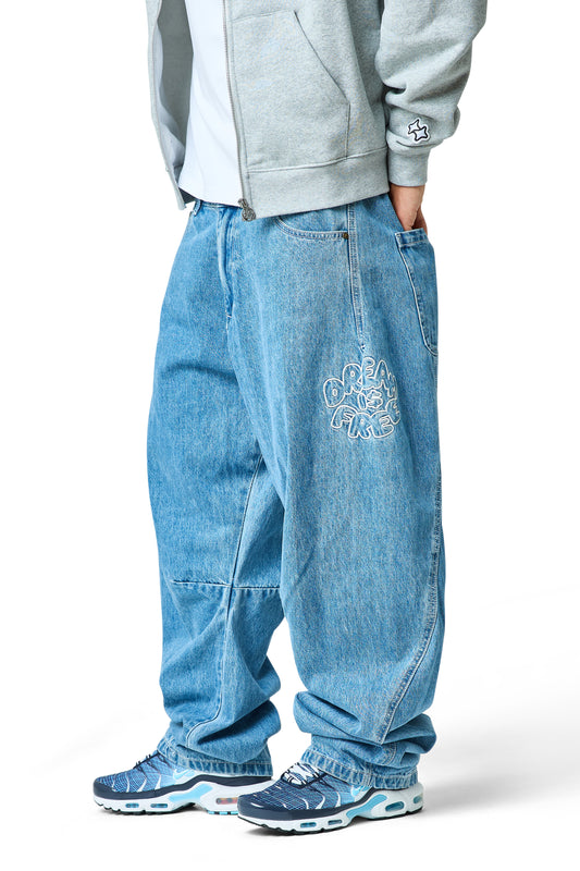 lucid jean - mid blue denim