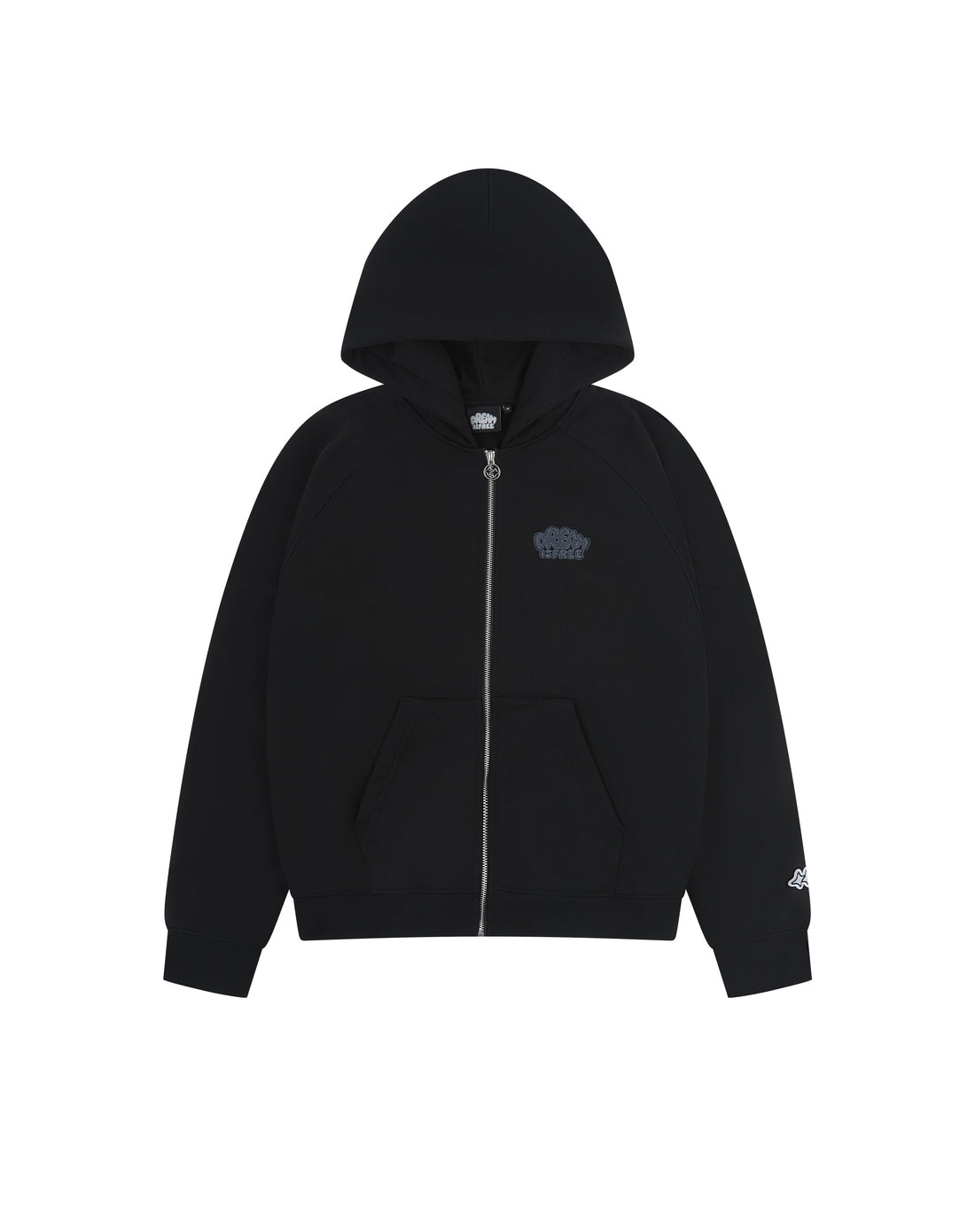 Lucid Full Zip Hood - Black