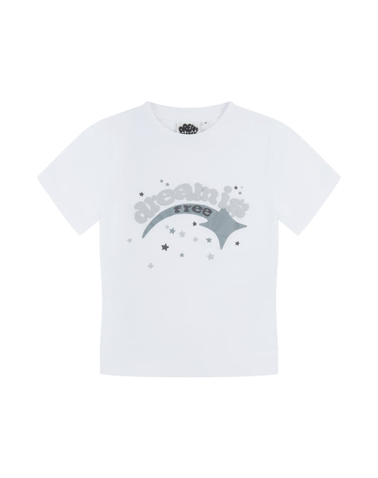 shooter baby tee - white