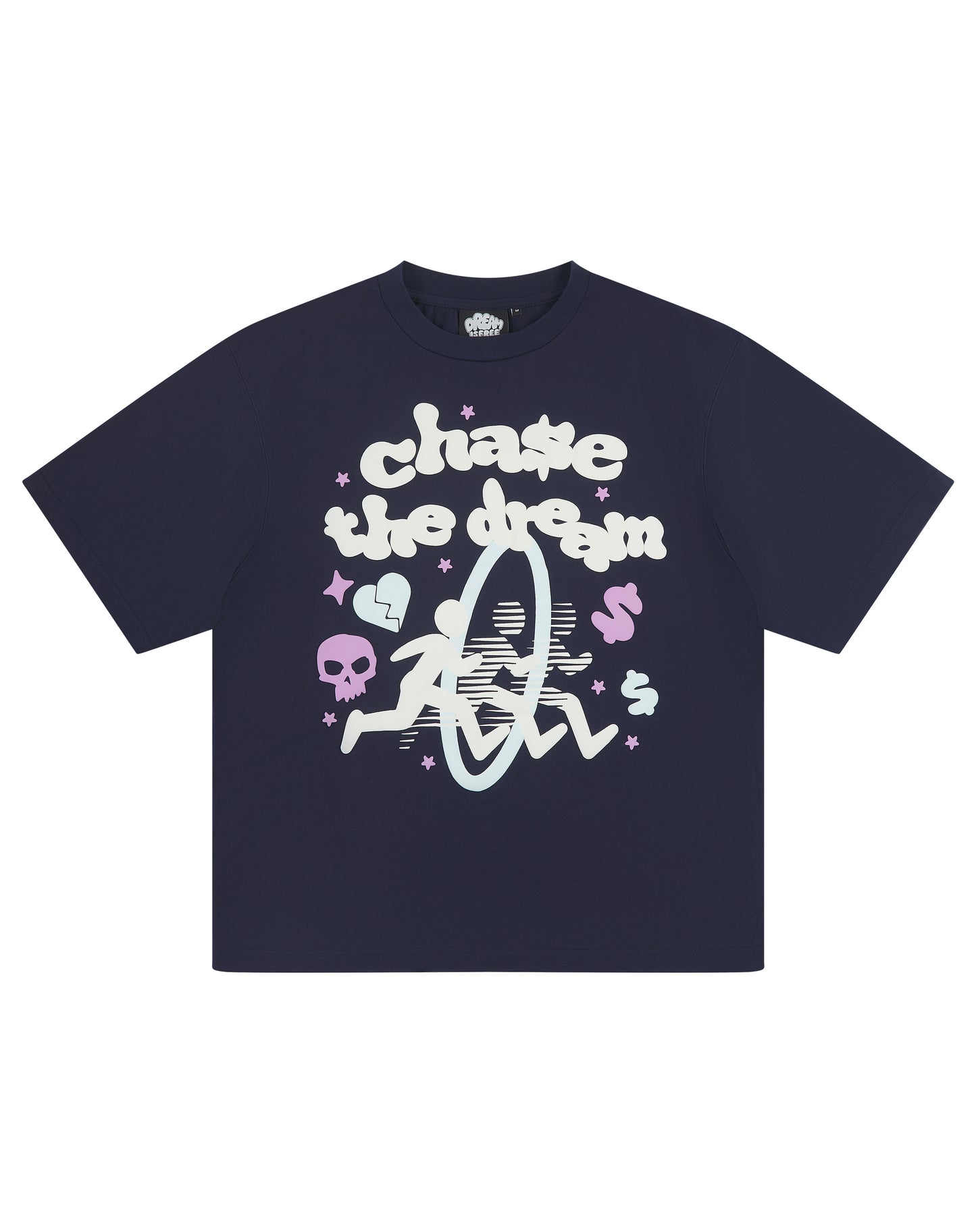 chase the dream tee- ebony blue