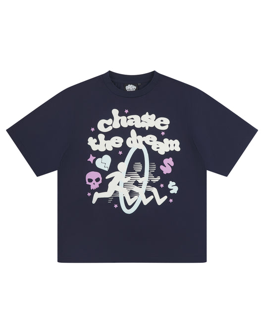 chase the dream tee- ebony blue
