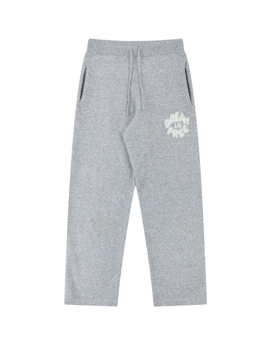 Brushed Knit Trousers - Grey Marl