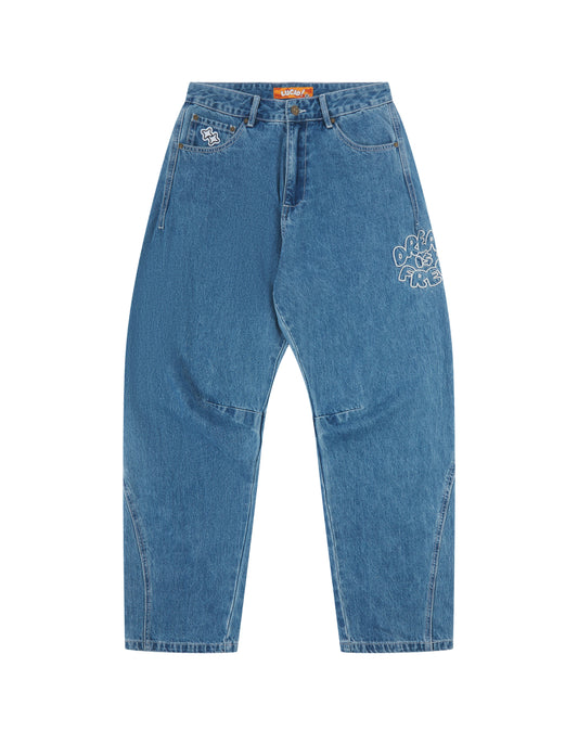 lucid jean - mid blue denim