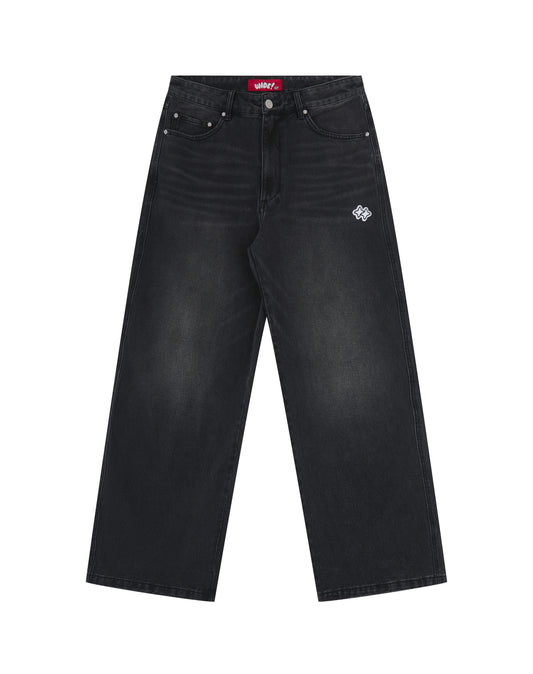 errands jean - faded black denim